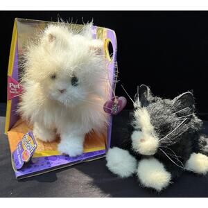 2 Vintage FurReal Friends Lulu's walkin' kitties Works! 1 Is Brand New Kitten